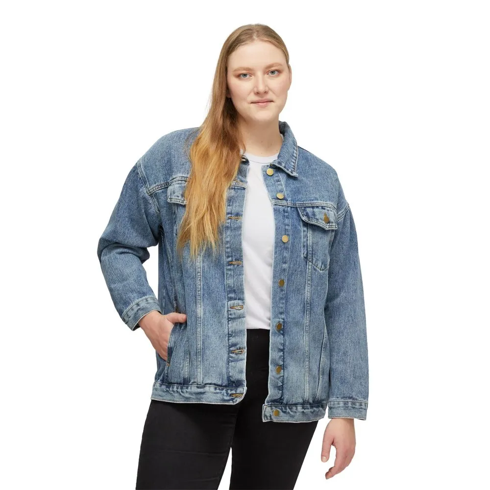 18033207728482545426_2048.jpeg Women's Denim Jacket — "Broke As Hell" Design F**K-Line