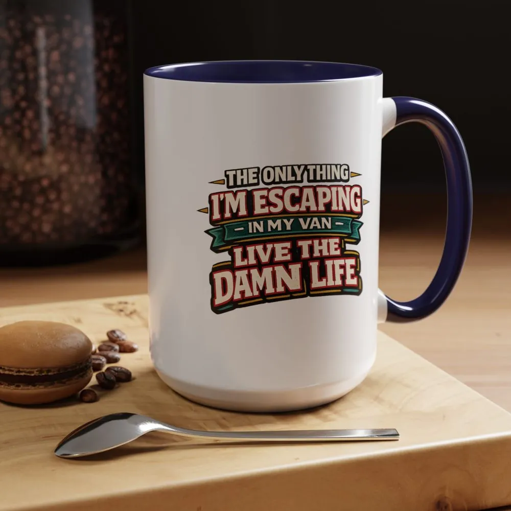 18067414272190392458_2048.jpeg Accent Coffee Mug (11, 15oz) — "The Only Thing I´m Escaping" Design F**K-Line