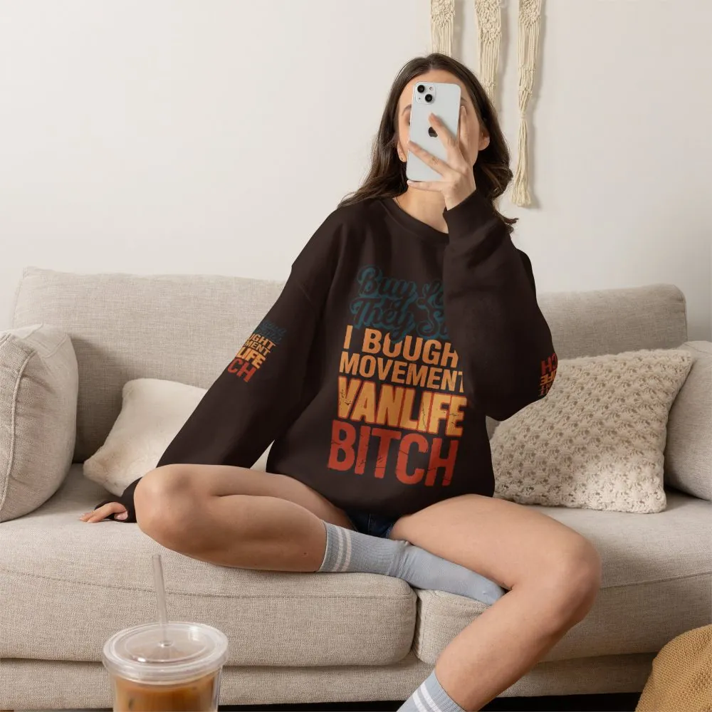 18084573274027852959_2048.jpeg Unisex Heavy Blend™ Crewneck Sweatshirt — "Buy Land They Said" Design F**K-Line