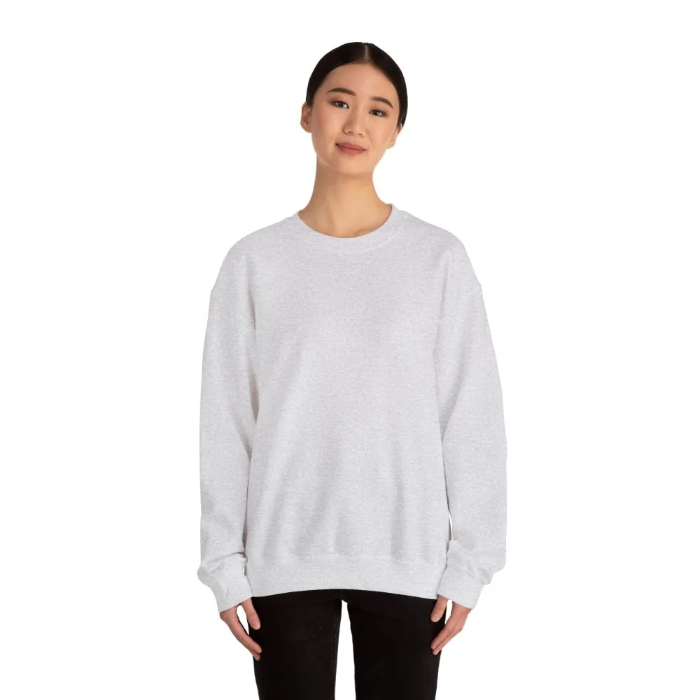 Crewneck Sweatshirt — "ROAD WHERE MADE FOR JOURNEYS-NOT DESTINATIONS" (Only Back printed) Vintage Camper Van Outdoor Graphic
