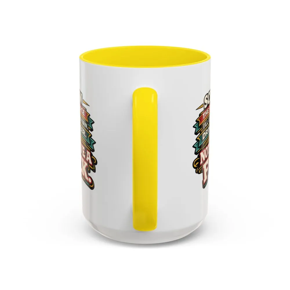 Accent Coffee Mug (11, 15oz) — "Screw The Rat Race" Design F**K-Line