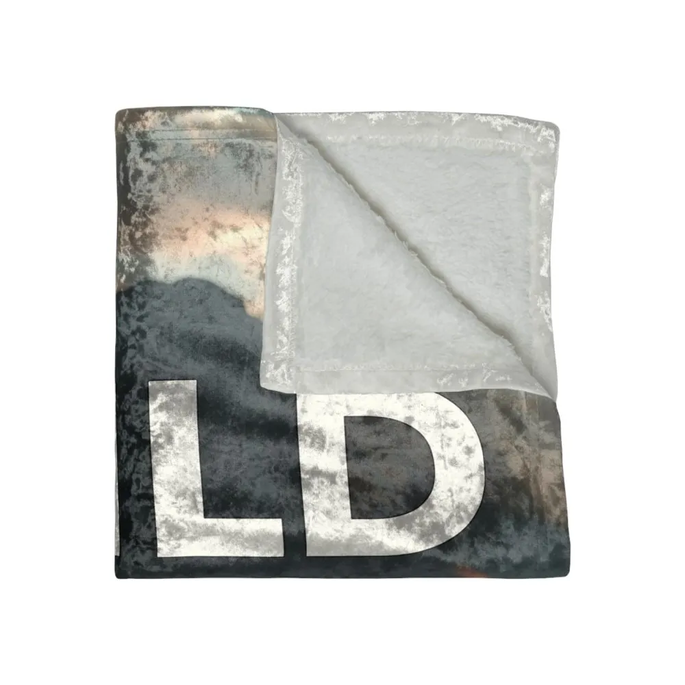 1817118731862473694_2048.jpeg Crushed Velvet Blanket — 'Wild Things Are Always Worth Waiting For' Scenic Adventure Throw
