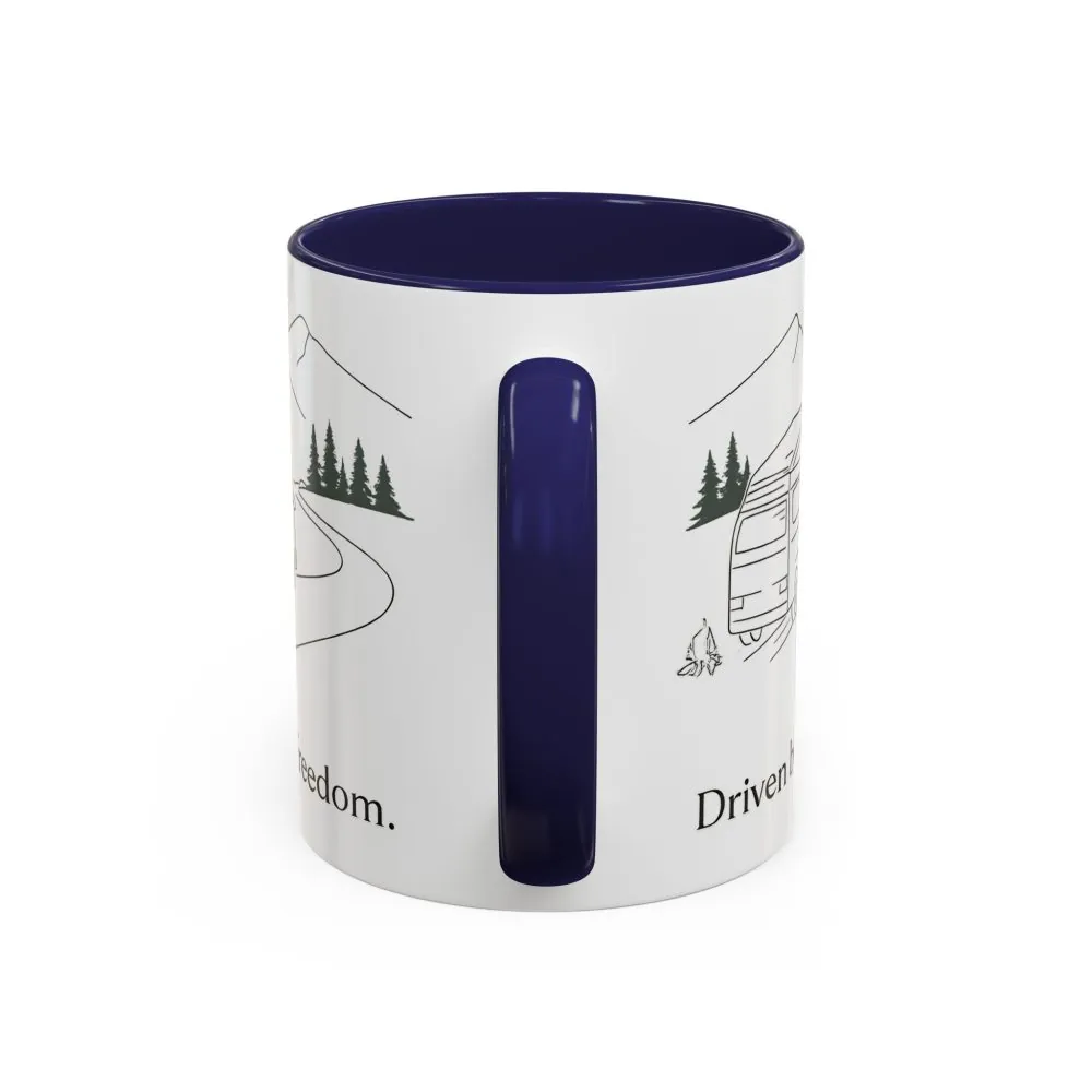 18186993959726289866_2048.jpeg Accent Coffee Mug (11, 15oz) — "Driven By Freedom" Design Minimal-Line