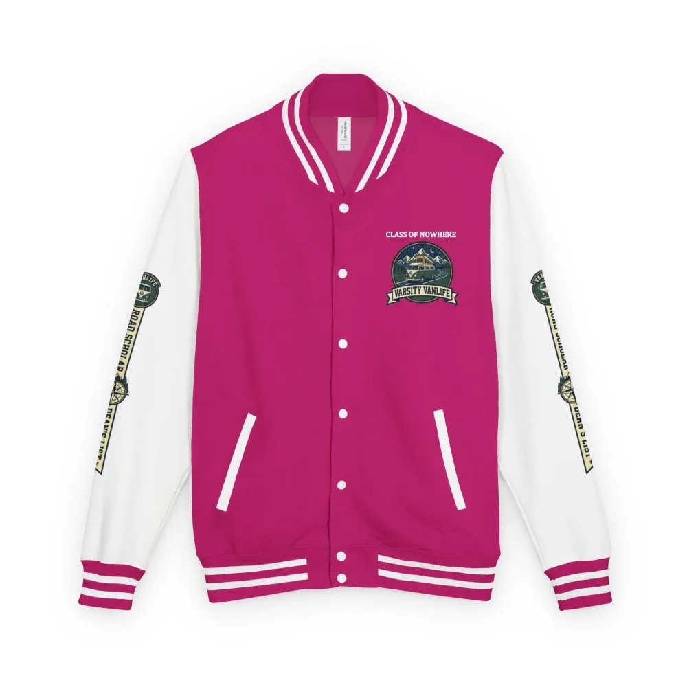 18204771639489909494_2048.jpeg Unisex Heavyweight Letterman Jacket (Awdis) —"Adventure Academy" Road Trip Team Varsity Jacket