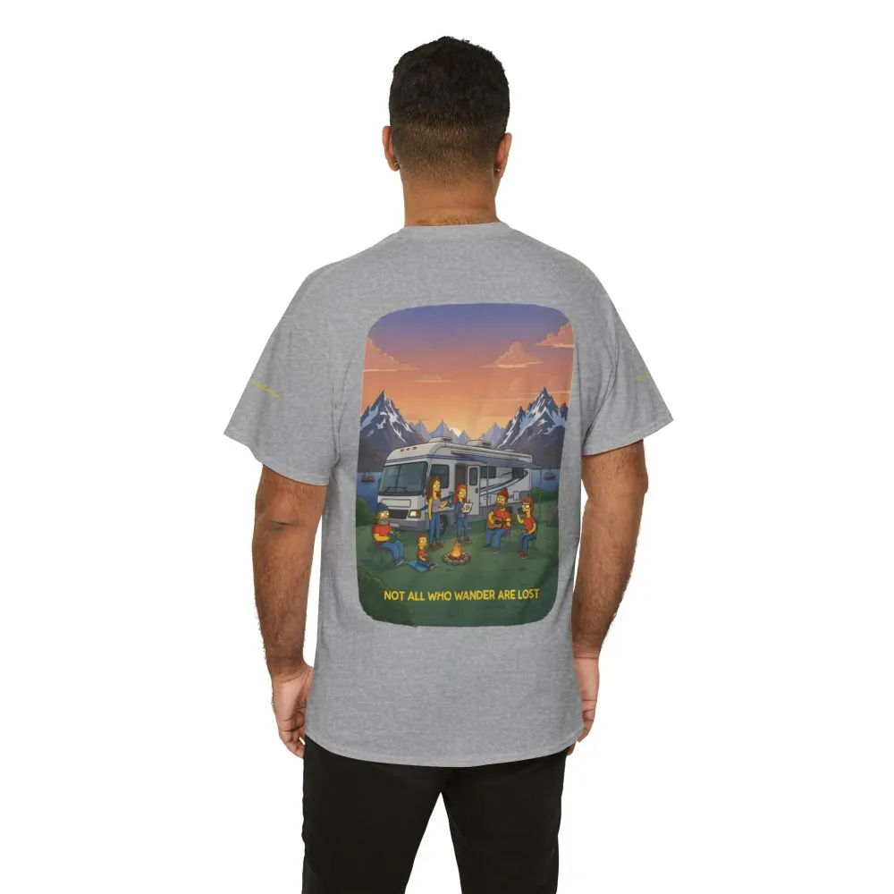 18222448170327658625_2048.jpeg Unisex Heavy Cotton Tee — "Not All Who Wander Are Lost" Design Sitcom-Line
