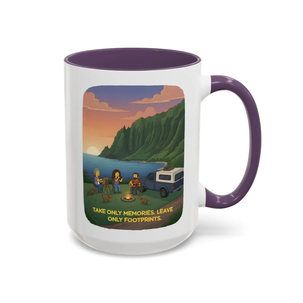 18251766423144528511_2048.jpeg Accent Coffee Mug (11, 15oz) — "Take Only Memories-Leave Only Footprints" Design Sitcom-Line