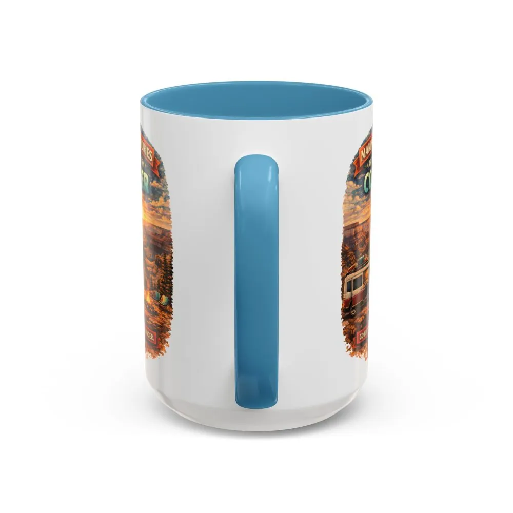 Accent Coffee Mug (11, 15oz) — "Making Memories Around Every Corner" Design Scenic-Line