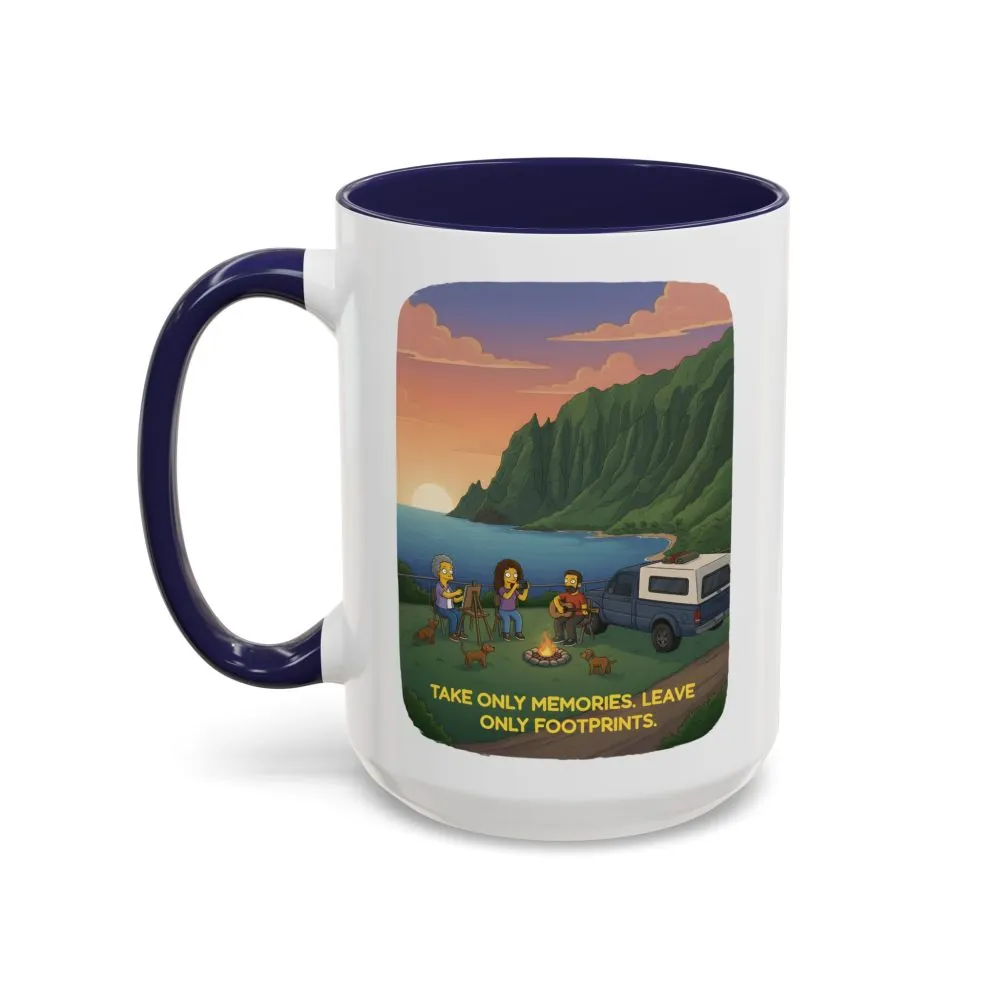 18265293649917038517_2048.jpeg Accent Coffee Mug (11, 15oz) — "Take Only Memories-Leave Only Footprints" Design Sitcom-Line