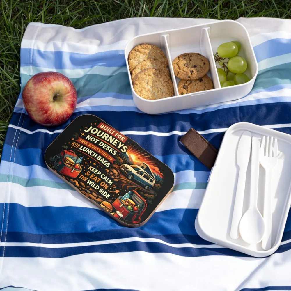 Adventure Camper Bento Box — "Built for Journeys Not Desks" Lunch Container