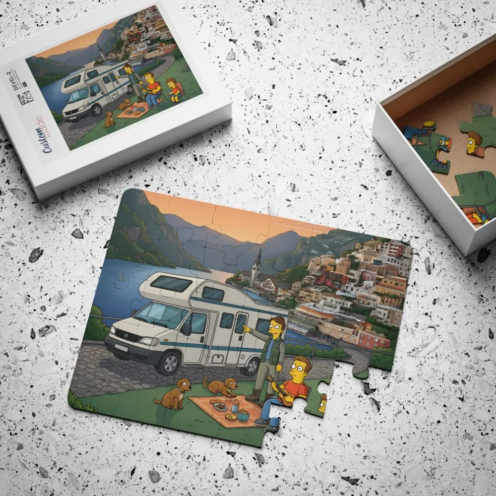 18272248005706442171_2048.jpeg Kids' 30‑Piece Camping Puzzle — Family RV Adventure