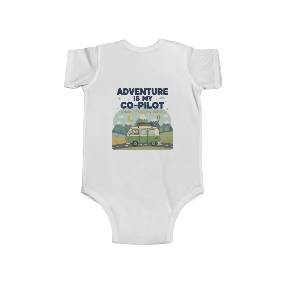 Infant Bodysuit — "Adventure Is My Co-Pilot" RV Baby Onesie