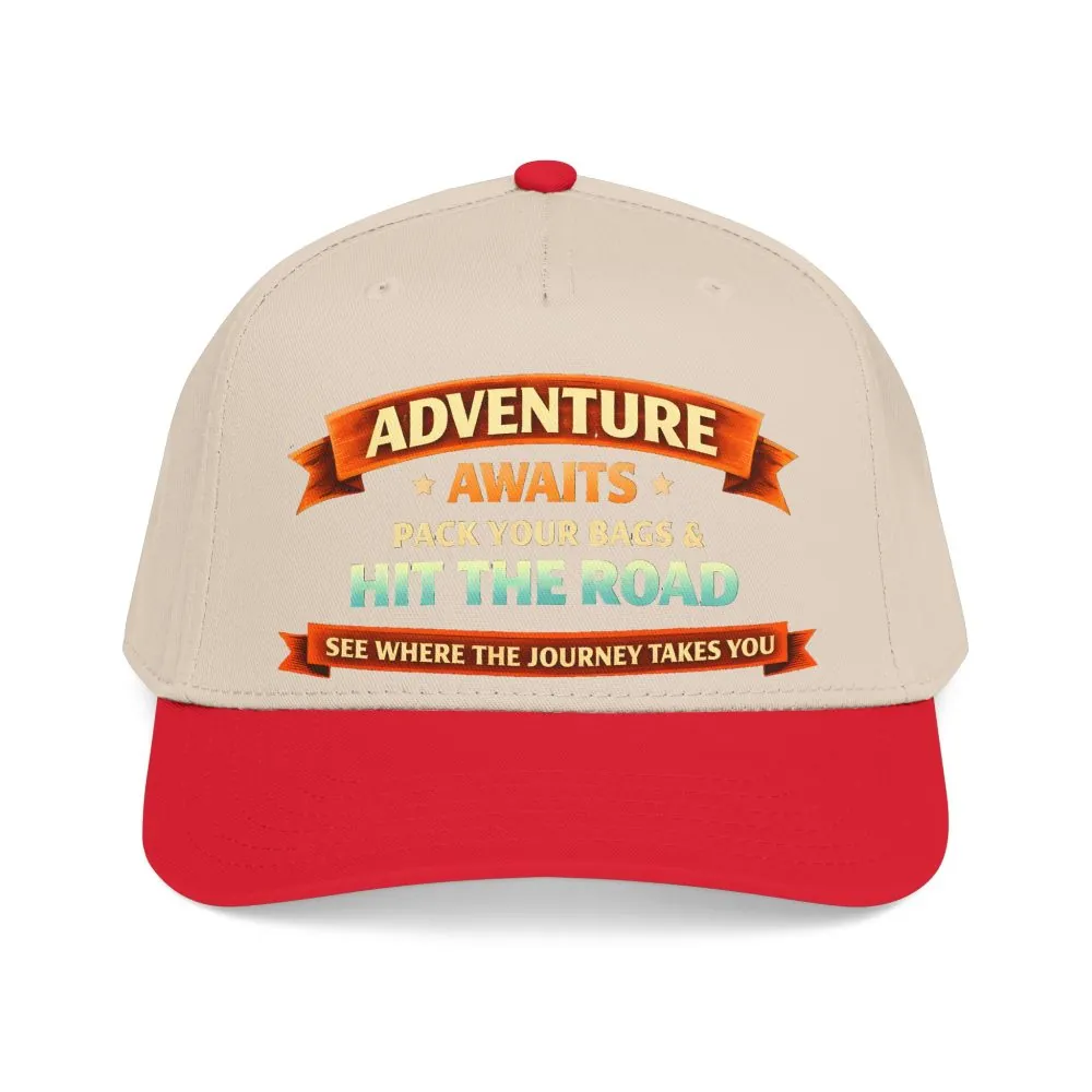 18304608062239717191_2048.jpeg Baseball Cap - "Adventure Awaits-Pack Your Bags" Design Scenic-Line