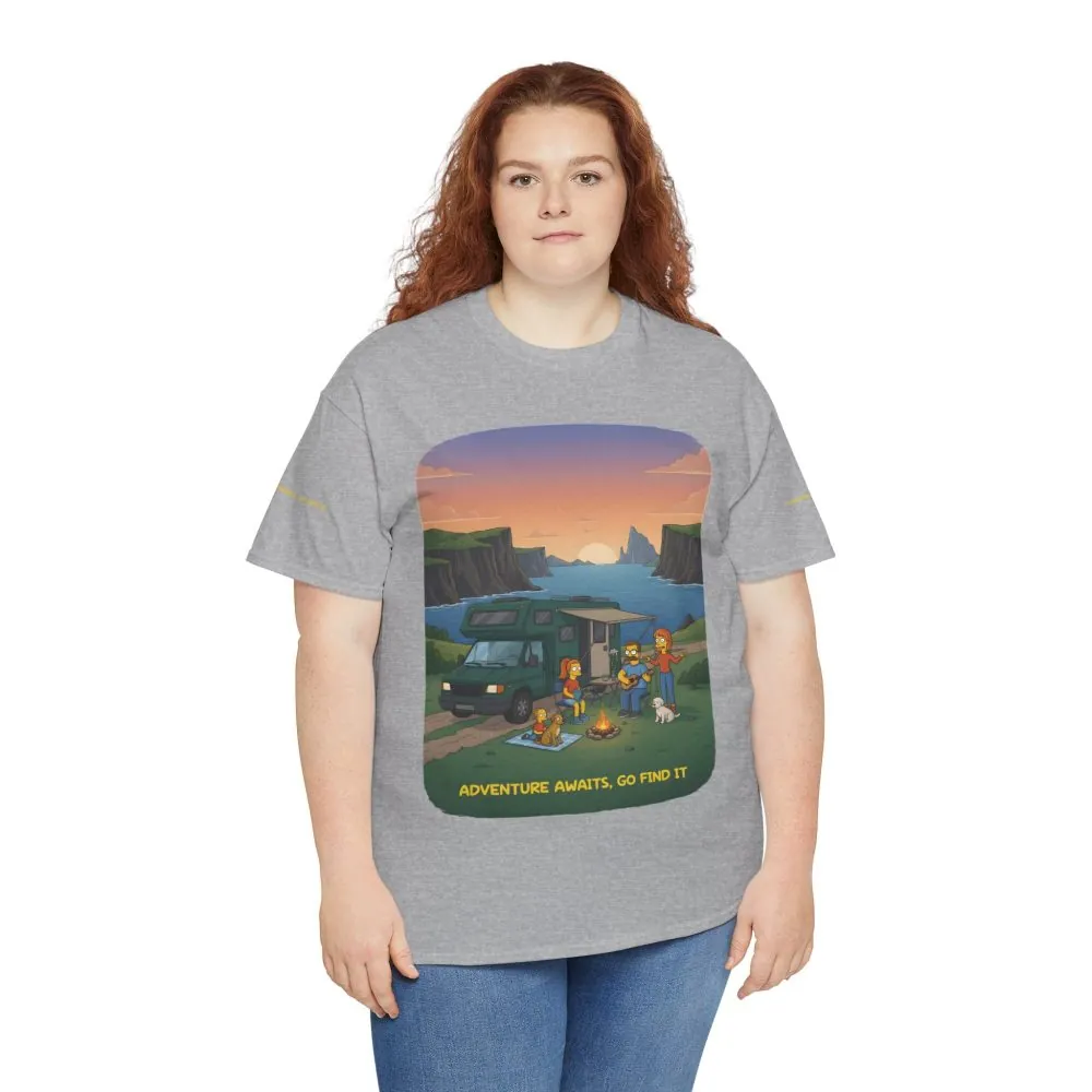 1830571607907599574_2048.jpeg Unisex Heavy Cotton Tee — "Adventure Awaits-Go Find It" Design Sitcom-Line