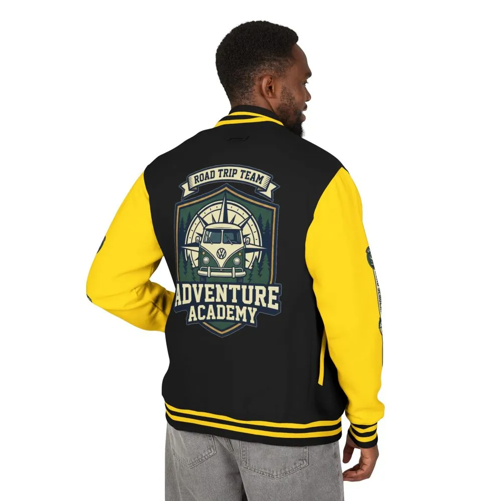 18321489580587145504_2048.jpeg Unisex Heavyweight Letterman Jacket (Awdis) —"Adventure Academy" Road Trip Team Varsity Jacket