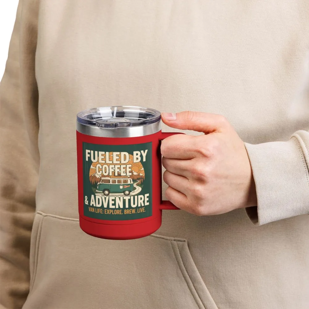 18337043631395668458_2048.jpeg Coffee Mug Tumbler, 15oz — "Fueled by Coffee & Adventure"
