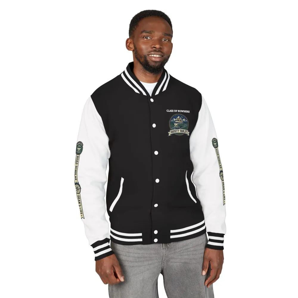 18364057356165765732_2048.jpeg Unisex Heavyweight Letterman Jacket (Awdis) —"Adventure Academy" Road Trip Team Varsity Jacket