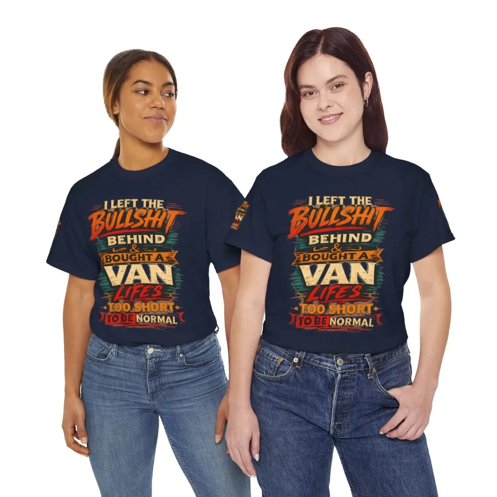18367903241317153065_2048.jpeg Unisex Heavy Cotton Tee — "I Left The Bullshit" Design F**K-Line