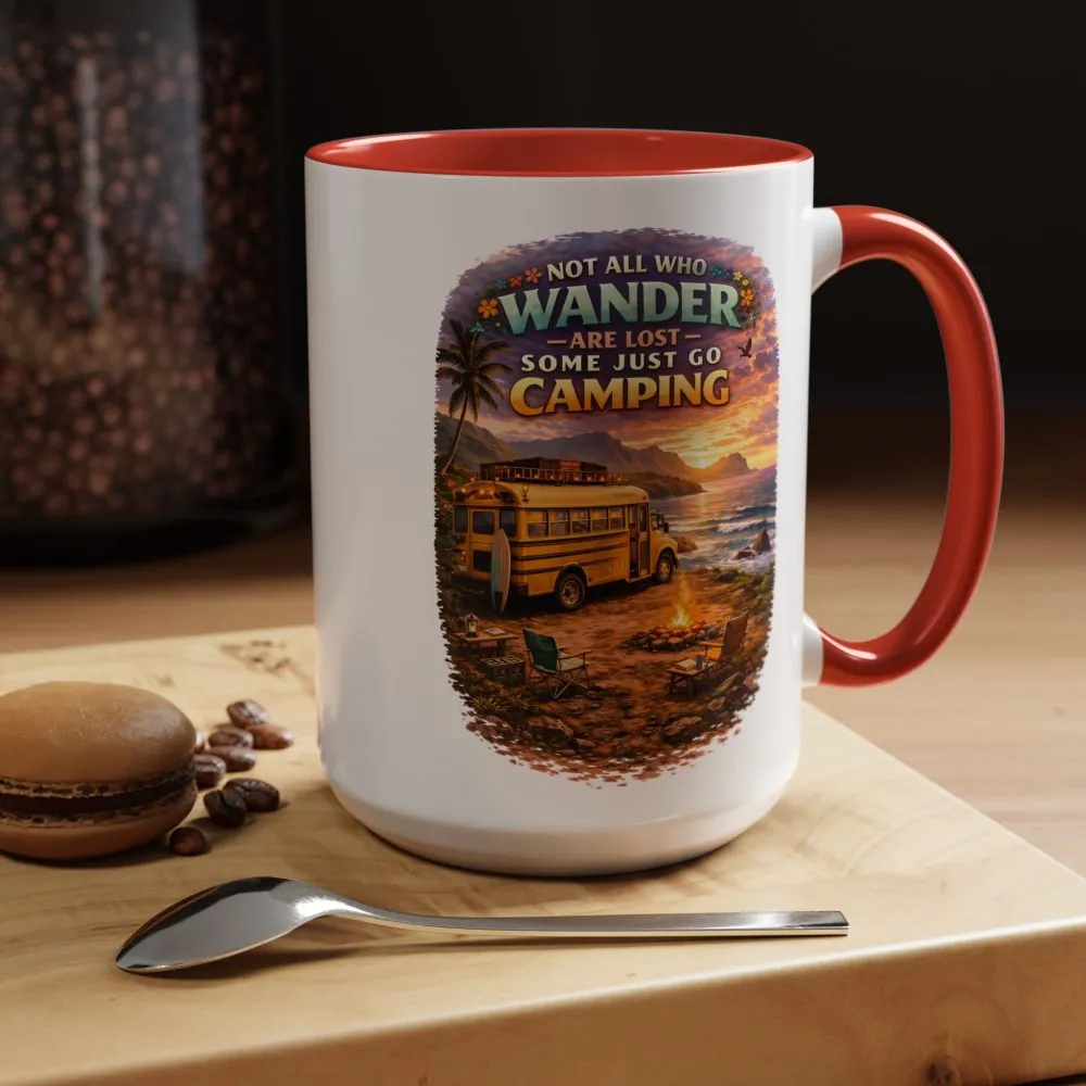 18397155693443409449_2048.jpeg Accent Coffee Mug (11, 15oz) — "Not All Who Wander Are Lost" Design Scenic-Line