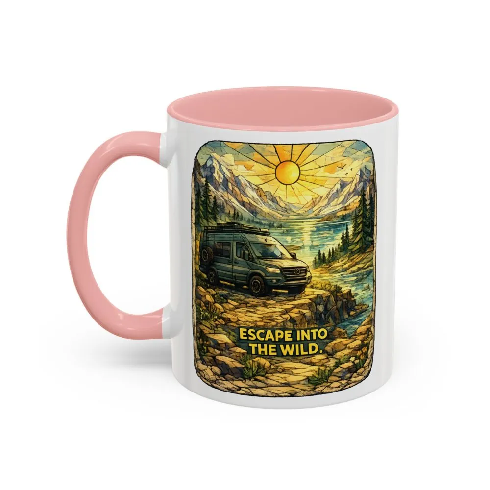 18410443636642094920_2048.jpeg Accent Coffee Mug (11, 15oz) — "Escape Into The Wild" Design Cubic-Line