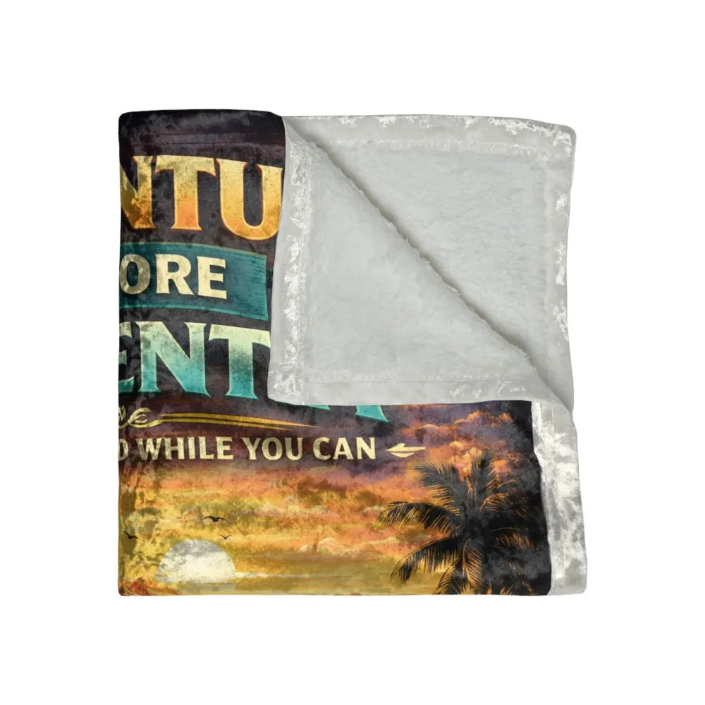 18411638895782952987_2048.jpeg Crushed Velvet Blanket —"Adventure Before Dementia" Design Scenic-Line (Campervan)