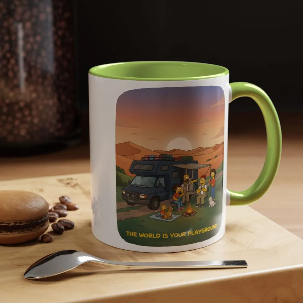 18422444666697212908_2048.jpeg Accent Coffee Mug (11, 15oz) — "The World Is Your playground" Design Sitcom-Line