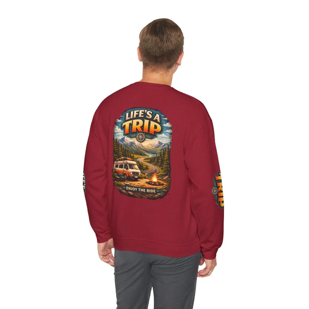 18425977358897499297_2048.jpeg Unisex Heavy Blend™ Crewneck Sweatshirt — "Life s A Trip" Design Scenic-Line