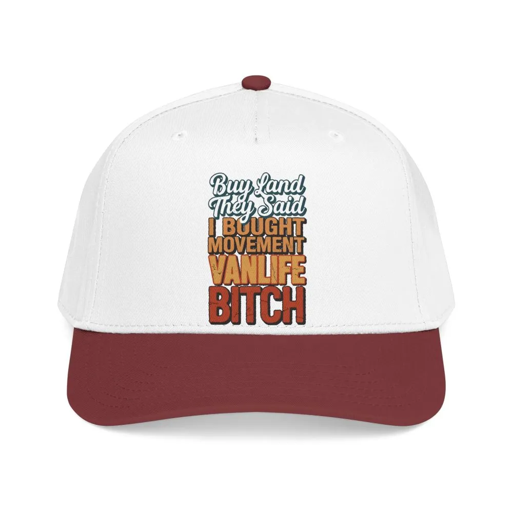 Baseball Cap - "Buy Land They Said" Design F**K-Line