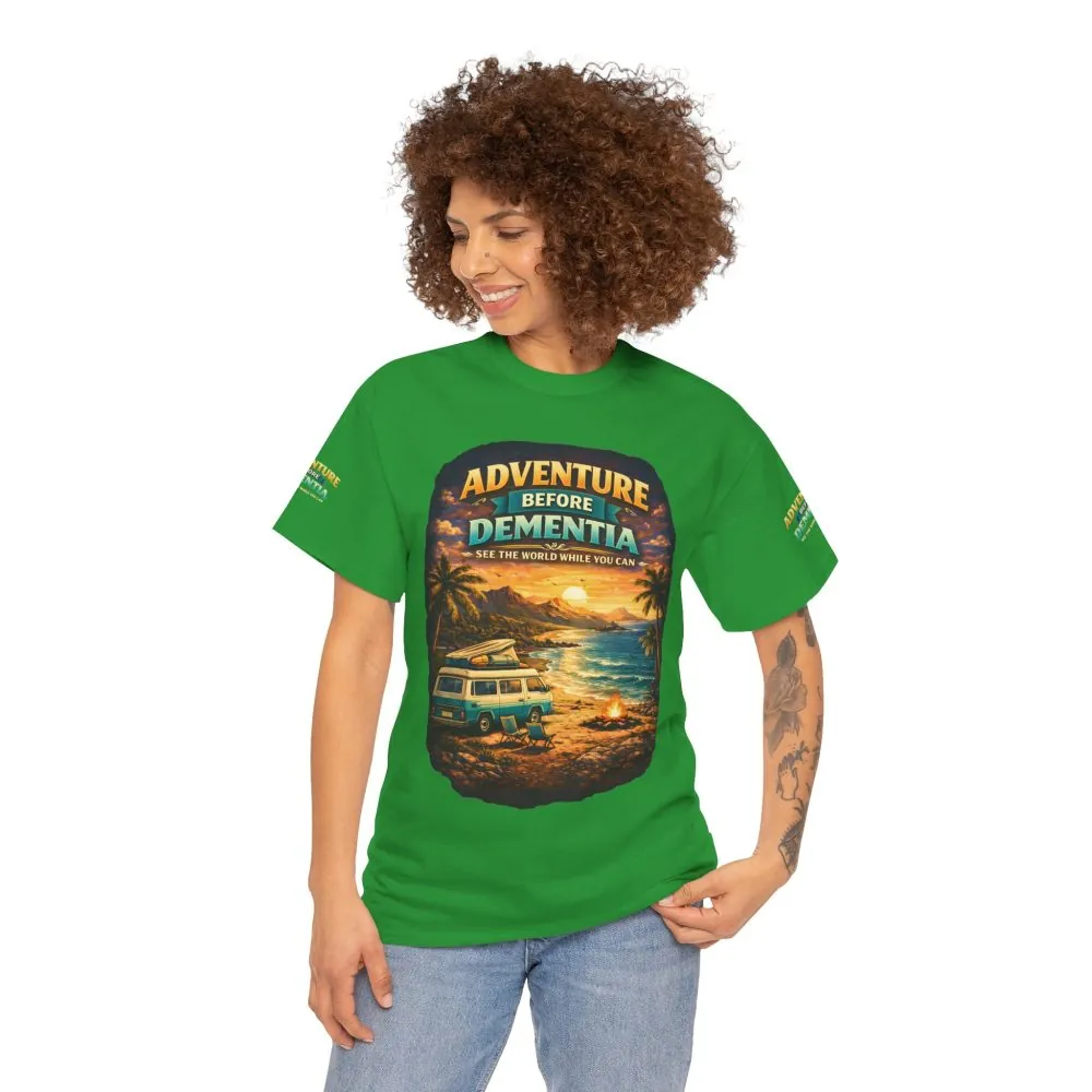 1847751377081758592_2048.jpeg Unisex Heavy Cotton Tee — "Adventure Before Dementia" Design Scenic-Line