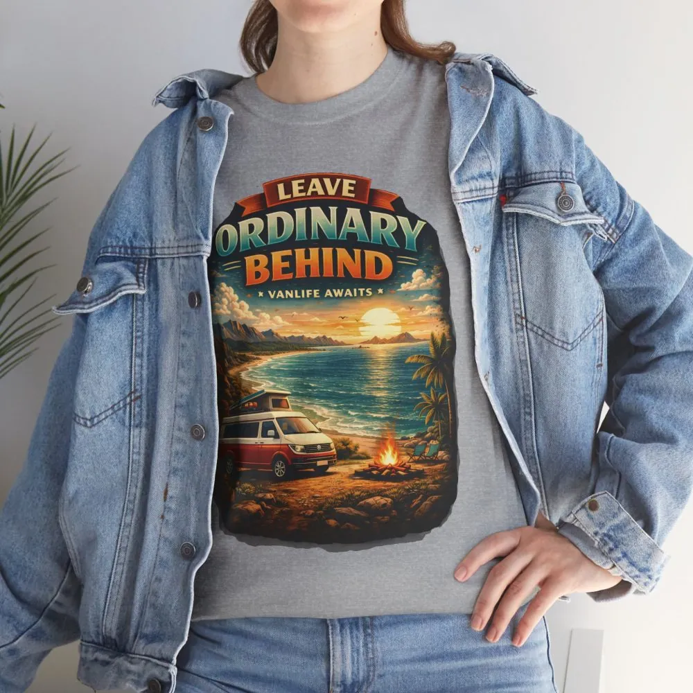 1847853768405481238_2048.jpeg Unisex Heavy Cotton Tee — "Leave Ordinary Behind" Design Scenic-Line