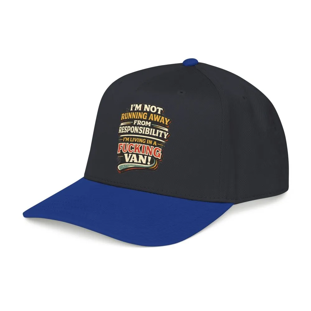 1850259503378170901_2048.jpeg Baseball Cap - "I`m Not running Away" Design F**K-Line