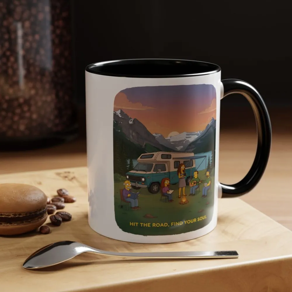 1864796419501486213_2048.jpeg Accent Coffee Mug (11, 15oz) — "Hit The Road-Find Your Soul" Design Sitcom-Line