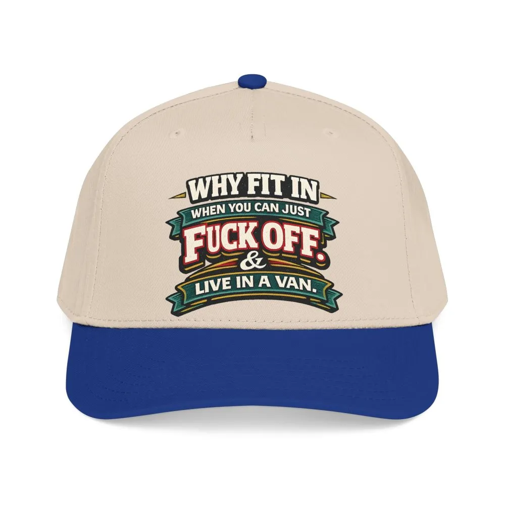 Baseball Cap - "Why Fit In" Design F**K-Line