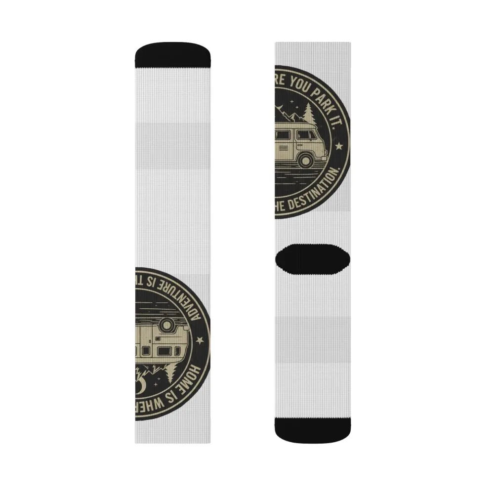1880995738889817730_2048.jpeg Sublimation Socks — Retro Camper Roadtrip Crew Socks