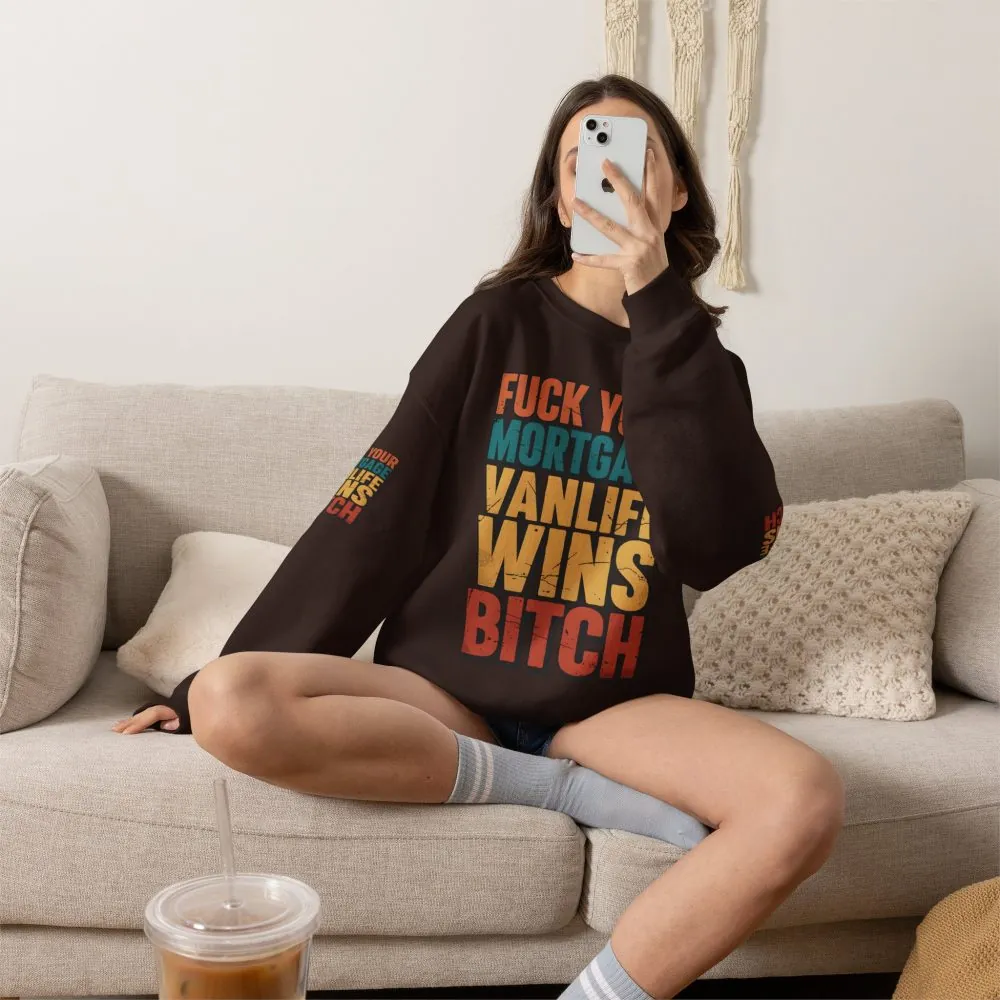 1882274101106072566_2048.jpeg Unisex Heavy Blend™ Crewneck Sweatshirt — "Fuck Your Mortgage" Design F**K-Line