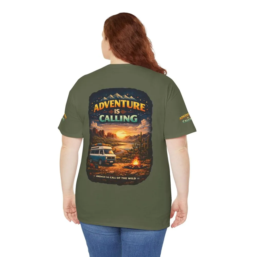 1883027147713519599_2048.jpeg Unisex Heavy Cotton Tee — "Adventure Is Calling" Design Scenic-Line