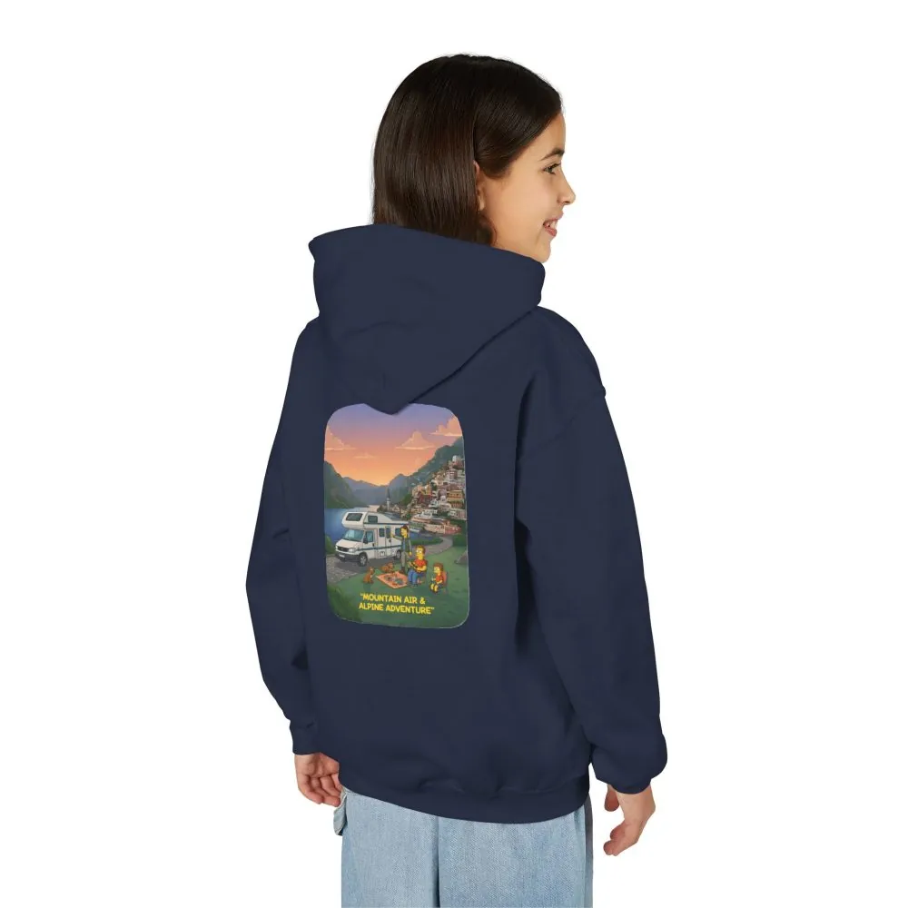 1884596086619559763_2048.jpeg Youth Hoodie(Gildan) – "Mountain Air-Alpine Adventure" (Design Sitcom-Line)