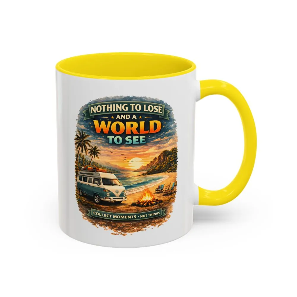 Accent Coffee Mug (11, 15oz) — "Nothing To Lose" Design Scenic-Line