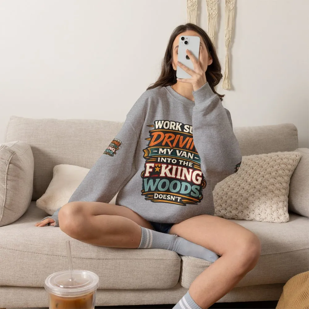 1938558637333749230_2048.jpeg Unisex Heavy Blend™ Crewneck Sweatshirt — "Work Sucks" Design F**K-Line