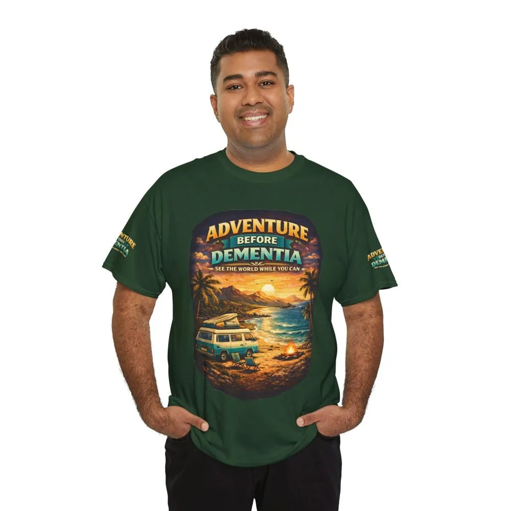1972655629605184557_2048.jpeg Unisex Heavy Cotton Tee — "Adventure Before Dementia" Design Scenic-Line