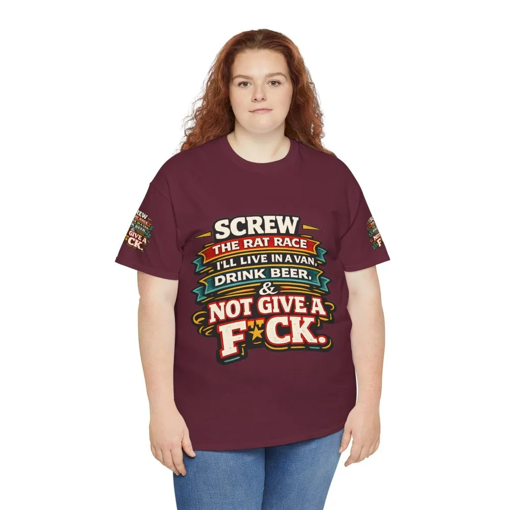 1975082651624943194_2048.jpeg Unisex Heavy Cotton Tee — "Screw The Rat Race" Design F**K-Line