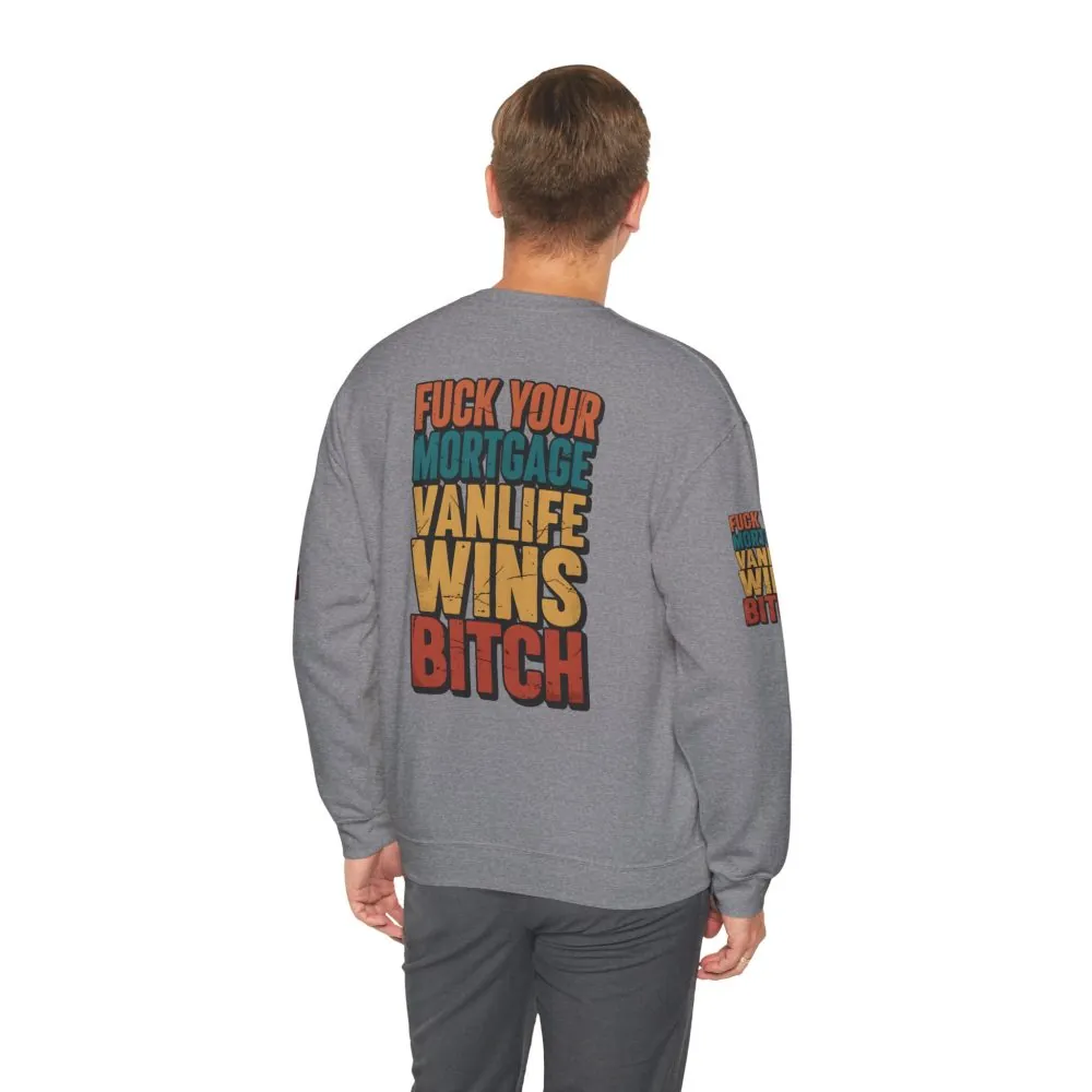 1999133148983054368_2048.jpeg Unisex Heavy Blend™ Crewneck Sweatshirt — "Fuck Your Mortgage" Design F**K-Line