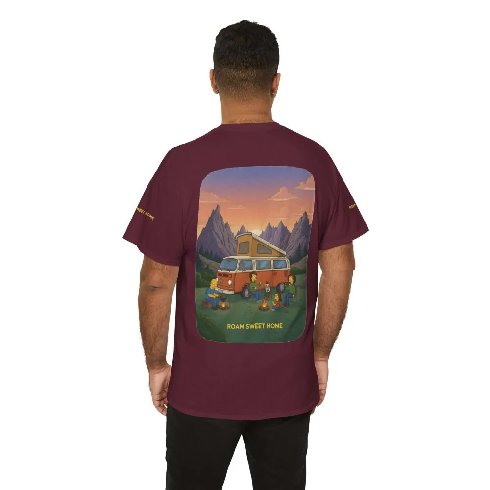 2052336348212460090_2048.jpeg Unisex Heavy Cotton Tee — "Roam Sweet Home" Design Sitcom-Line