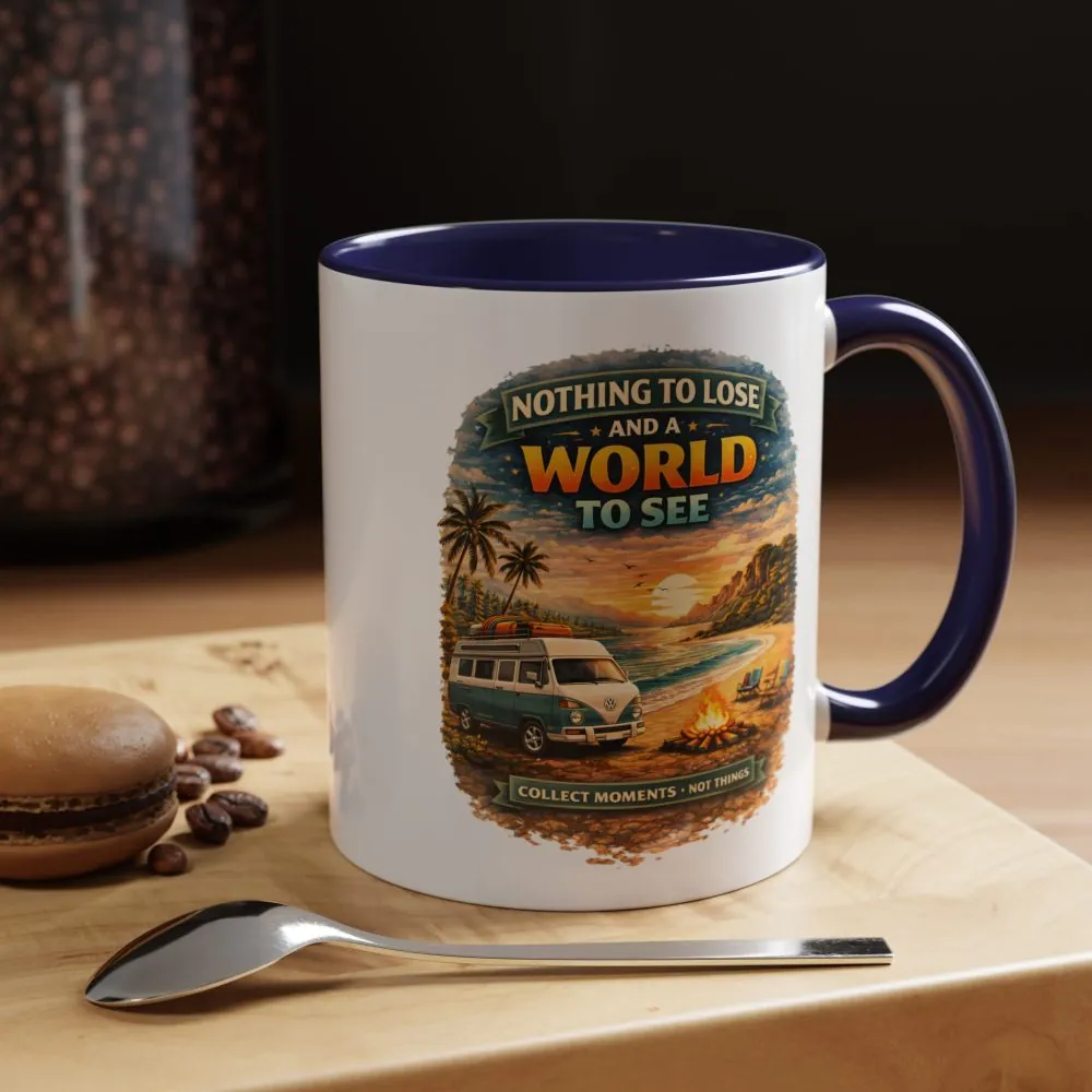 Accent Coffee Mug (11, 15oz) — "Nothing To Lose" Design Scenic-Line