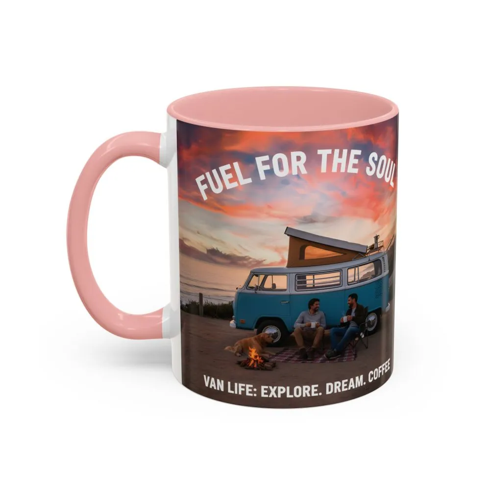 Accent Coffee Mug (11, 15oz) — "Fuel for the Soul"