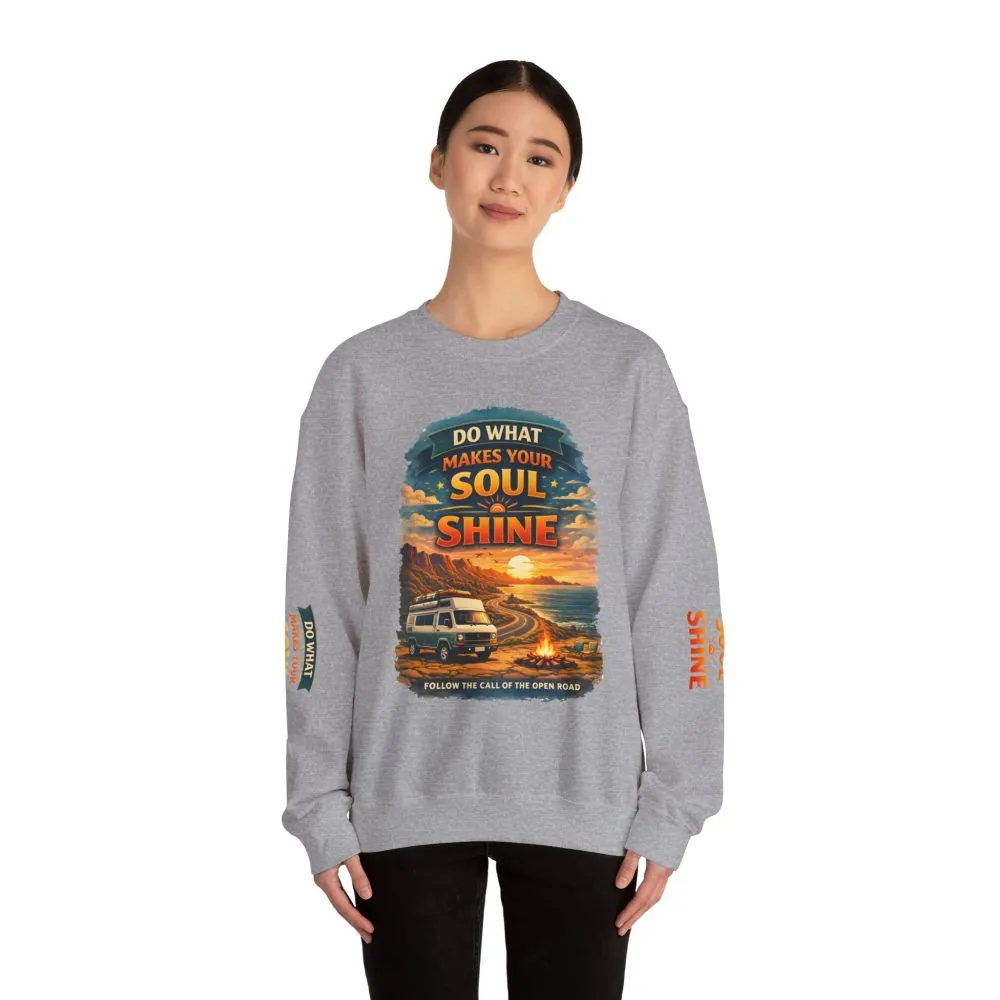 2082010819056082035_2048.jpeg Unisex Heavy Blend™ Crewneck Sweatshirt — "Do What Makes Your Soul Shine" Design Scenic-Line