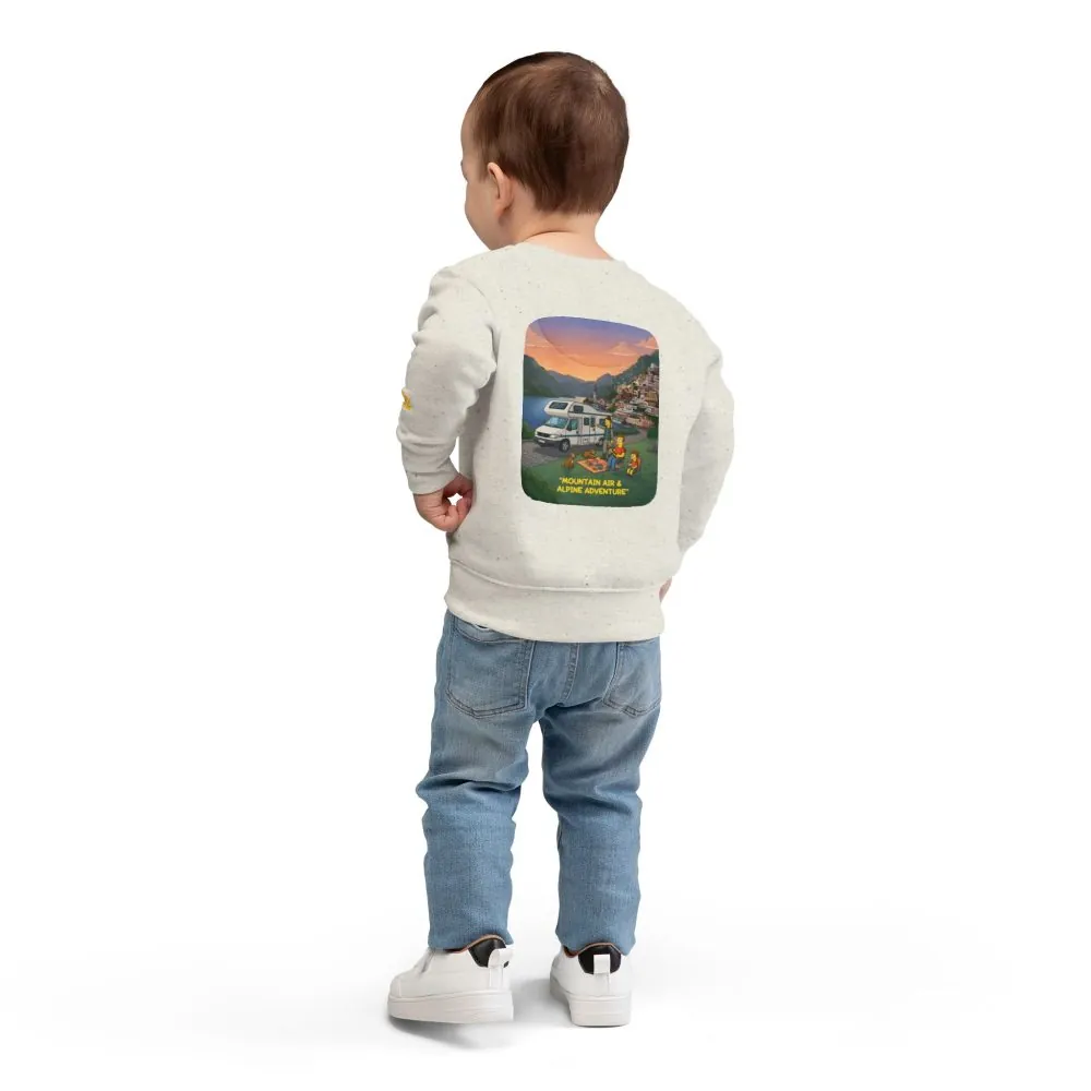 Toddler Sweatshirt - "Mountain Air-Alpine Adventure" (Design Sitcom-Line)