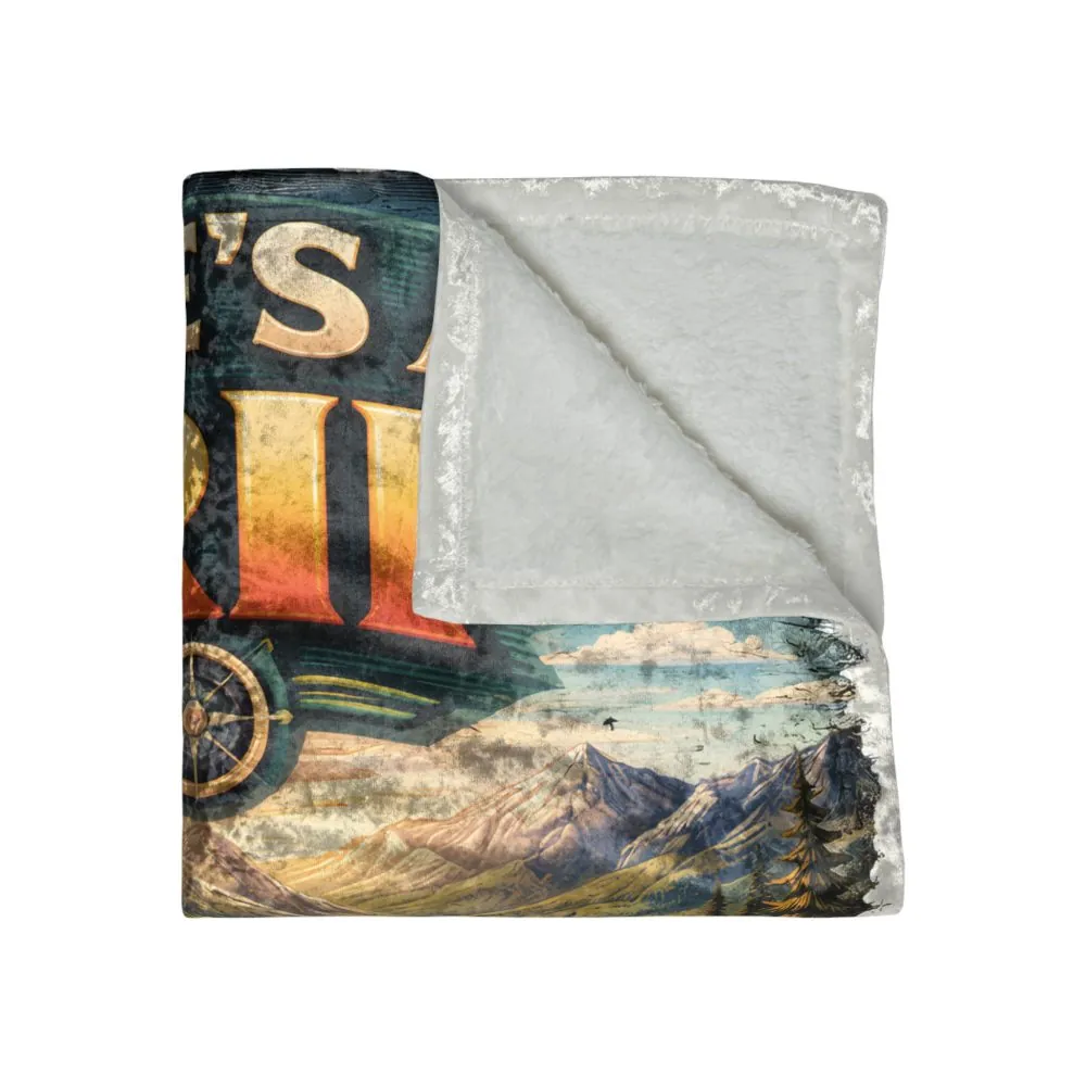 2114416543385094695_2048.jpeg Crushed Velvet Blanket —"Life s A Trip" Design Scenic-Line (Campervan)
