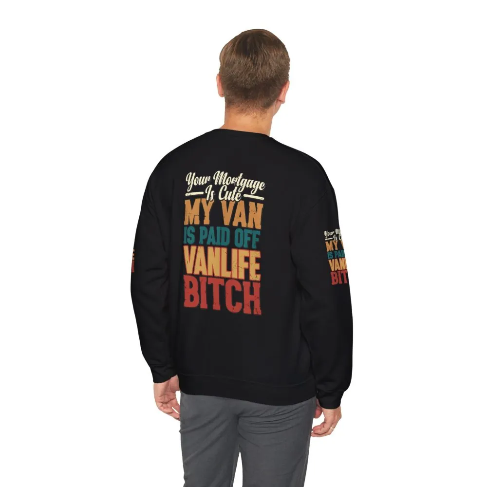 2126478923659040418_2048.jpeg Unisex Heavy Blend™ Crewneck Sweatshirt — "Your Mortgage Is Cute" Design F**K-Line