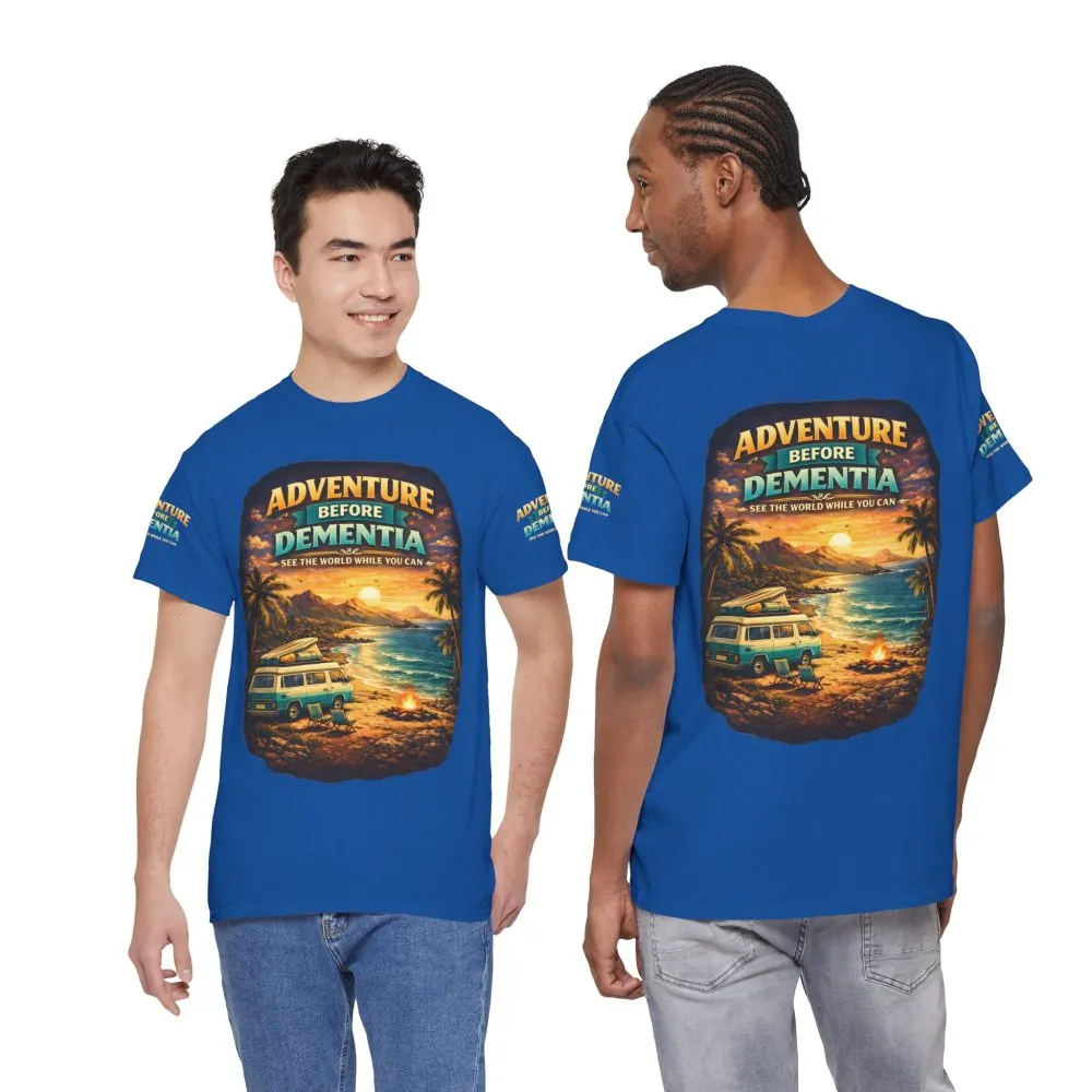 2132597460168071548_2048.jpeg Unisex Heavy Cotton Tee — "Adventure Before Dementia" Design Scenic-Line