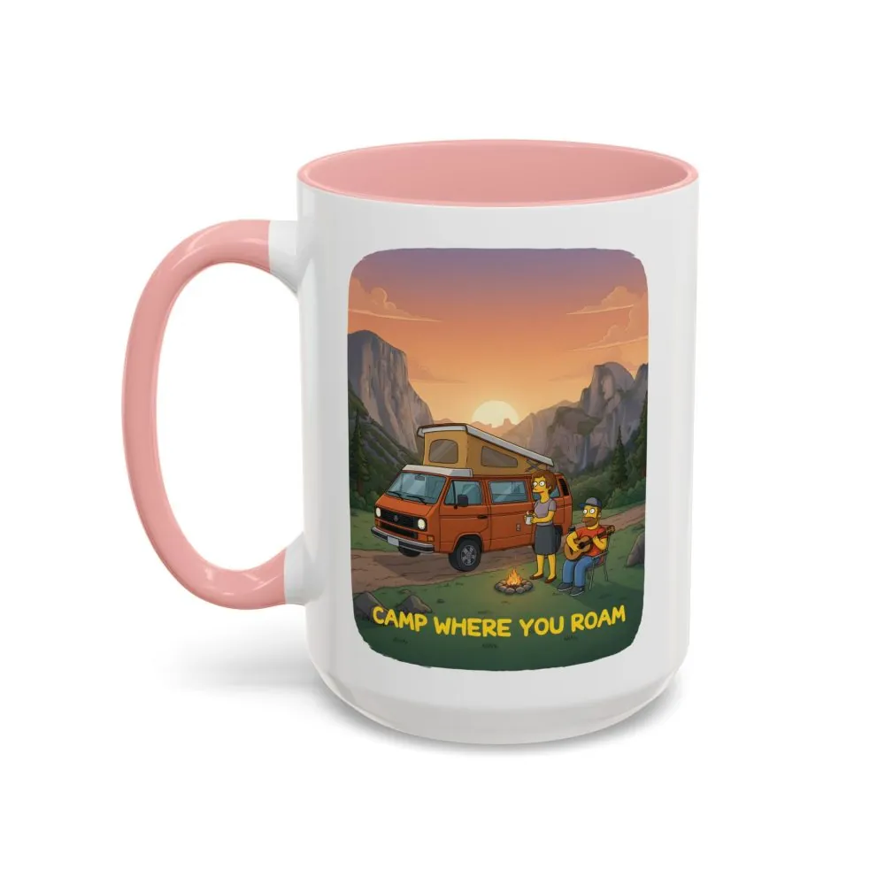 2133539864021404590_2048.jpeg Accent Coffee Mug (11, 15oz) — "Camp Where You Roam" Design Sitcom-Line